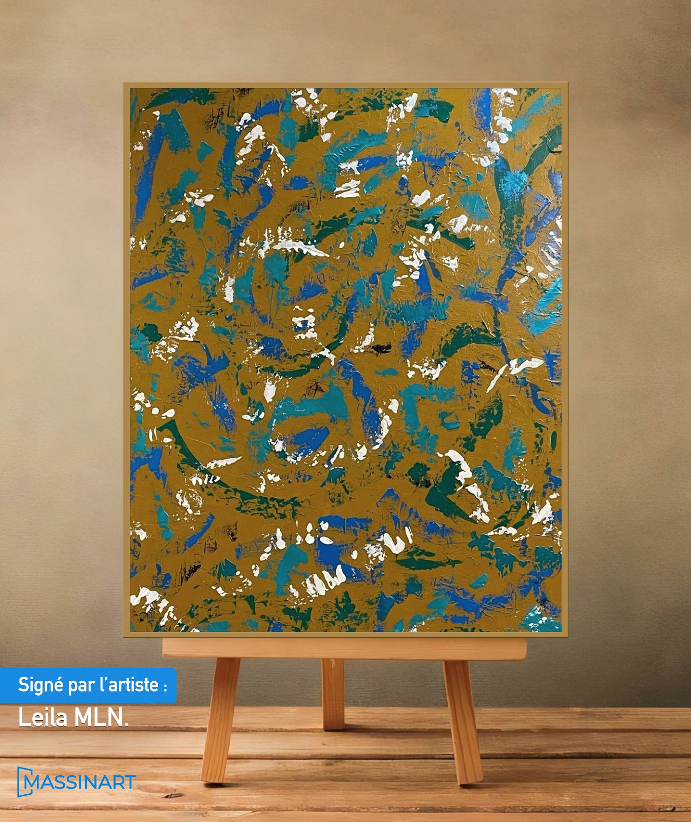 Eau - signé par l'artiste Leila MLN.